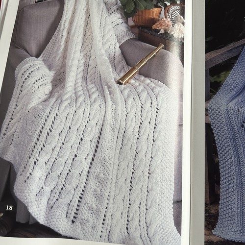 Leisure Arts Big Book of Quick Knit Afghans Knitting Pattern Booklet - Picture 6 of 9