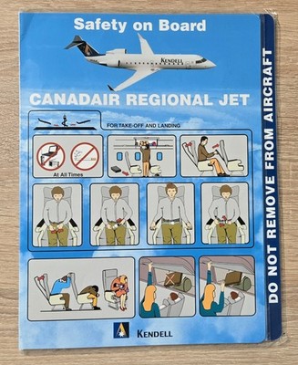 Kendell Airlines / Ansett Australia Canadair Regional Jet Safety Card
