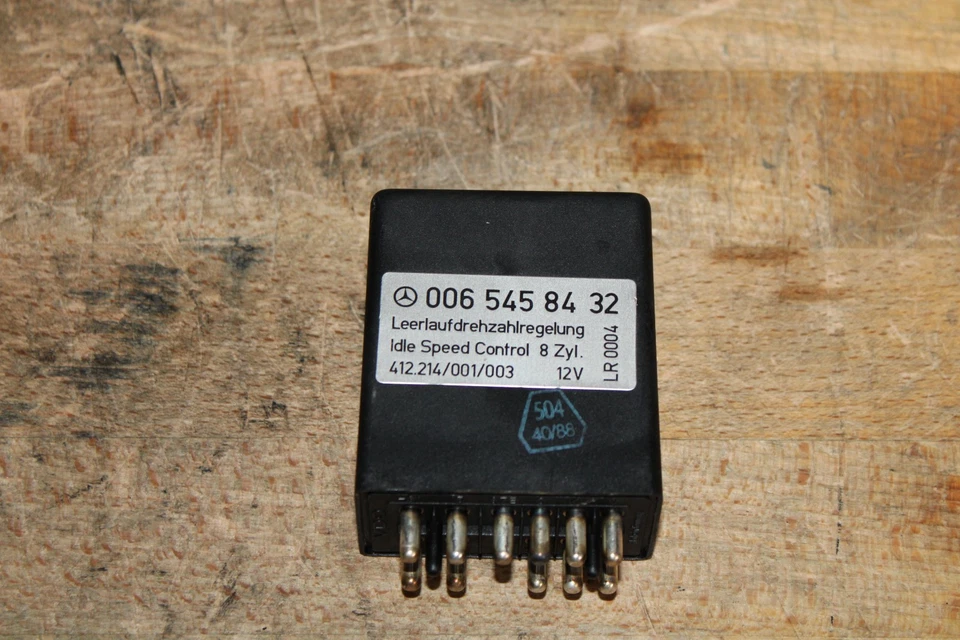 MERCEDES 560SL 560SEC 560SEL UNIDAD DE CONTROL DE VELOCIDAD DE RALENTÍ MÓDULO RELÉ 0065458532 Foto 2 de 4