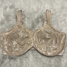 Wacoal 40DDD Bra Beige Full Figure Awareness 85567 Floral Underwire