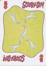 Scooby-Doo Ghosts 5 of Hearts Hanna-Barbera Cartoon Playing Card
