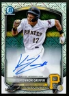 2025 Bowman Chrome Konnor Griffin HTA Choice Refractor Rookie Card RC Auto /150