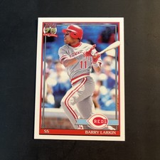 2026 Topps Baseball Series 1 Barry Larkin 1991 Throwback #T91-81 -Reds HOF