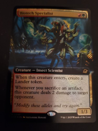 x1 Biotech Specialist - Foil - Extended Art R MTG Edge of Eternities M/NM, Englisch - Bild 1 von 2