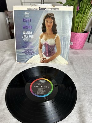 WANDA JACKSON ''Right Or Wrong'' LP 1961  Capitol Records    ST 1596 ROCKABILLY