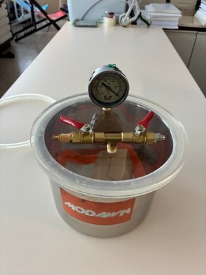 Vakuumkammer aus Edelstahl Entgasungskammer Vakuumtopf Vacuum Chamber 4,5 Liter