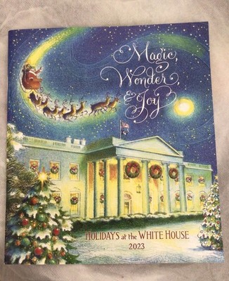 BIDEN 2023 CHRISTMAS TOUR BOOK WHITE HOUSE HOLIDAY DEMOCRAT SIGNED EXC SANTA New