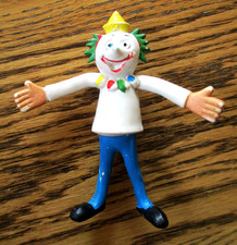 Vintage Jack-in-The Box Bendable Clown Figure-by Imperial 4in.