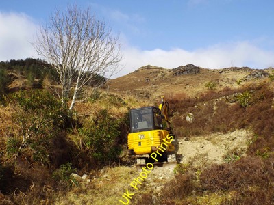 Foto 8x6 Parkbucht für Gleisbauer in Glen Moidart Brunery c2016