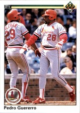 Pedro Guerrero 1990 Upper Deck #244 Cardinals FREE SHIPPING AutographDen