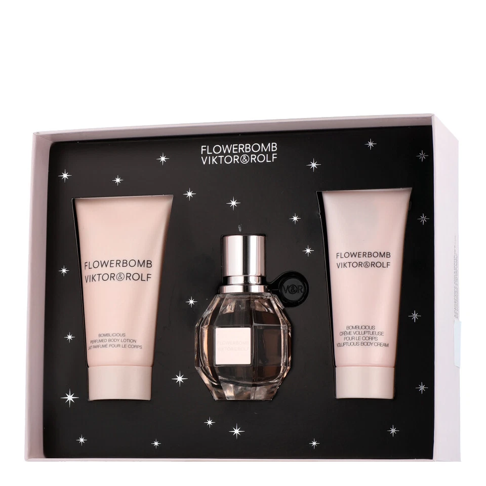 Viktor & Rolf Flowerbomb - Set mit Bodylotion 30ml-50ml-40ml
