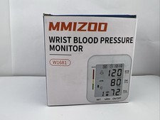 MMIZOO Wrist Blood Pressure Monitor LCD Display BP Adjustable Cuff W1681 w/ Case