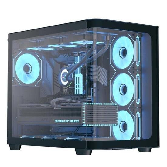 AeroCool PC Gehuse P500C-G-BK-v1 для средней башни Schwarz 16290₽