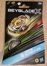 Beyblade X Arrow Wizard 4-80B Starter Pack Set with Stamina Type Top Launcher