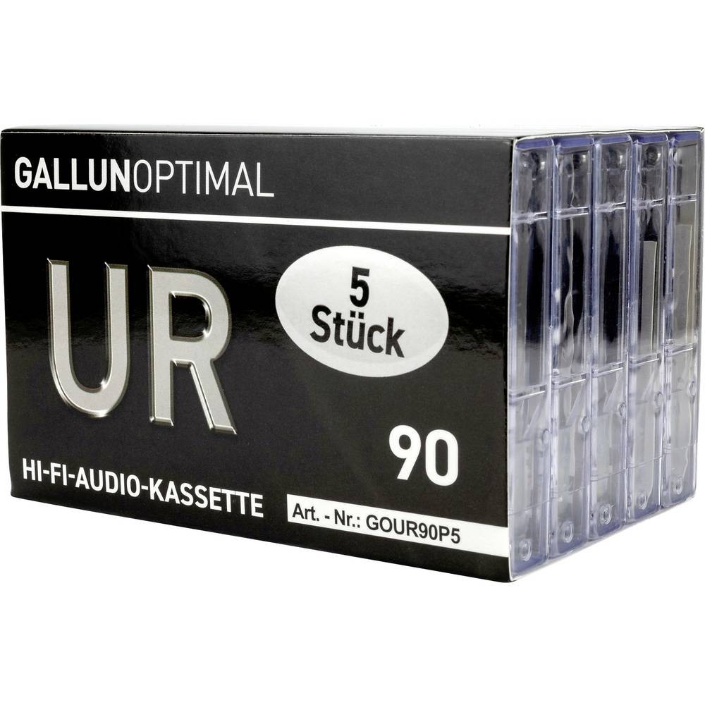 5er Multipack GALLUNOPTIMAL Audiokassette 90 min 5er Set 7790₽