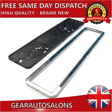 Registration License Vehicle Number Plate Holder Frame Surround Stainless NEW