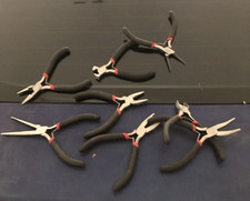 8-Piece Mini Jewelry Pliers Set Beading Wire Cutting Tool Kit Pre-Owned