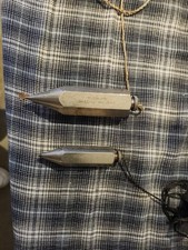Vintage lot of 2 Carpenter Plumb Bobs Measurement Tools, Hanson