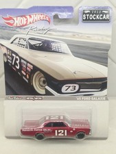Hot Wheels Racing Stockcar 65 Ford Galaxie 500 Red Real Riders Sealed