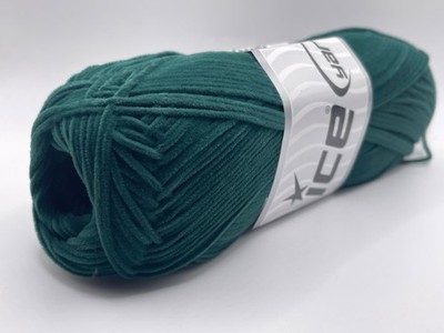 Suede Chenille Emerald Green 74987 Ice Yarns Skinny DK Microfiber 50gr 174yds