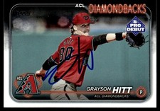 2024 Topps Pro Debut Baseball Grayson Hitt ACL Diamondbacks #PD-20 Signed