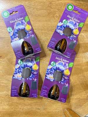 Air Wick  Black Lotus & Violet Essential Mist Refills lot of 4