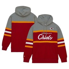 Men's Kansas City Chiefs Mitchell  Ness NFL Head Coach Hoodie SM-4X