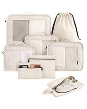 8 Set Packing Cubes for Travel Luggage Organizer Bags Laundry Shoe Bags - Ma