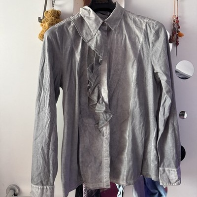 Hemd Bluse von Public Neuwertig 40/42 Materialmix Linedance Western Style