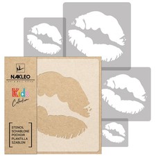 KIDS Reusable Plastic Stencils 5 pcs // LIPS