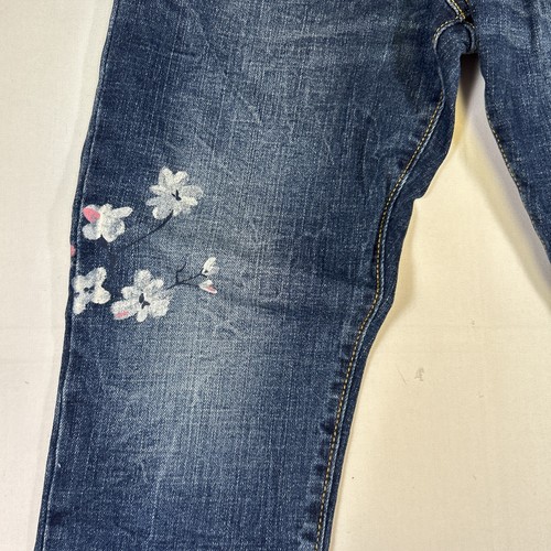 Completo bambina Gymboree (2) pezzi jeans blu dipinto e camicia rosa taglia M 7-8 usato in ottime condizioni - Foto 6 di 17