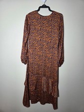 Tall Long Sleeve Print Dress. Size 10. Asos Women's Clothing work casual 