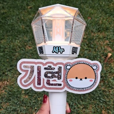 KIHYUN MONSTA X Lightstick Sign Mondoongie Decoration Name Banner NEW Handmade