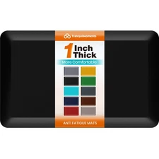 Kitchen Mats for Floor, 1 Inch Extra-Thick Kitchen Rugs, Non-Slip & Waterproo...