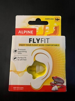 Alpine FlyFit - Ear plugs for Pressure Relief & Preventing Ear Pain - New