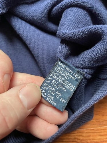 Maglione Vintage Polo Ralph Lauren Pima Cotone Filato Italiano Uomo Large Hong Kong - Foto 8 di 15