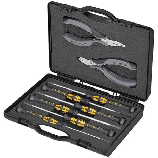 Knipex Zangen-Set Elektronik Esd8-Teilig , 002018ESD-image