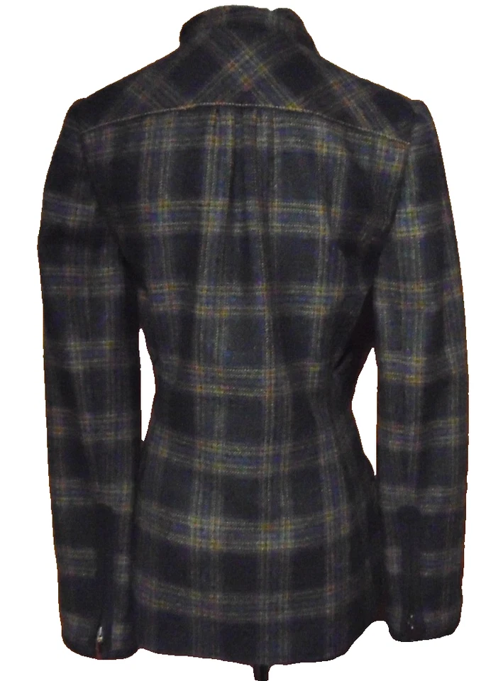Jaqueta xadrez Dubarry of Ireland Betony tweed zíper completo UE 34 OU EUA 4 - Imagem 3 de 4