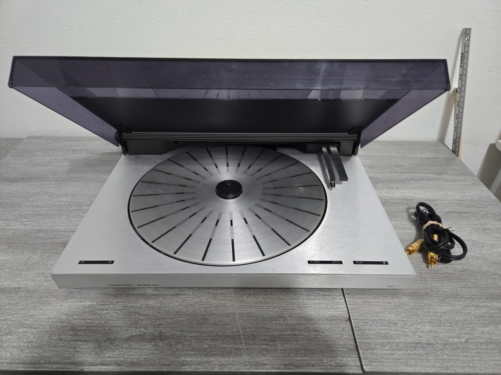 Bang Olufsen I Beogram 5005 With MMC4 Cartridge Tested Needs Work READ