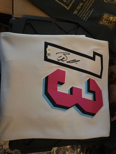 Bam Adebayo Signed Miami Heat Nike NBA Autographed Swingman City Jersey Auto BAS