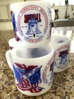 Vintage • Bicentennial • Spirit of '76 Coffee Mug Fire King Milk Glass 1976 USA