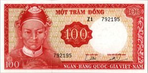 South Viet Nam (1966) 100 Dong ** UNC