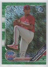 2019 Bowman Chrome Green Shimmer Refractor 10/99 Francisco Morales #BCP-244 0a8t