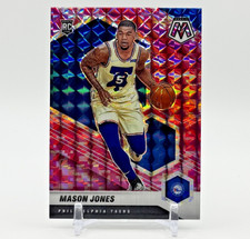 Mason Jones 2020-21 Panini Mosaic #241 RC Pink Mosaic Prizm 76ers NM
