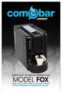 Comobar Model Fox Espresso Machine By Panafe (Case Of 100 Point Pods Included)