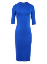 Alice + Olivia Delora Mock Neck Fitted Midi Dress Size 2 NWT $350