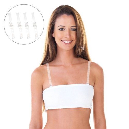 4 Pairs Tpu See-through Bra Straps Miss Invisible Clear Adjustable - Picture 12 of 12