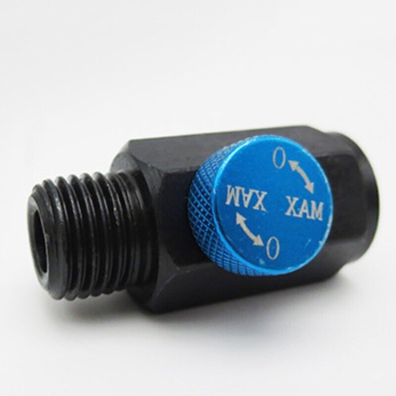 Bothyi Air Polisher Control Valve – 1/4" NPT Inline Pneumatic Tool Speed Regulator, 36mm Height