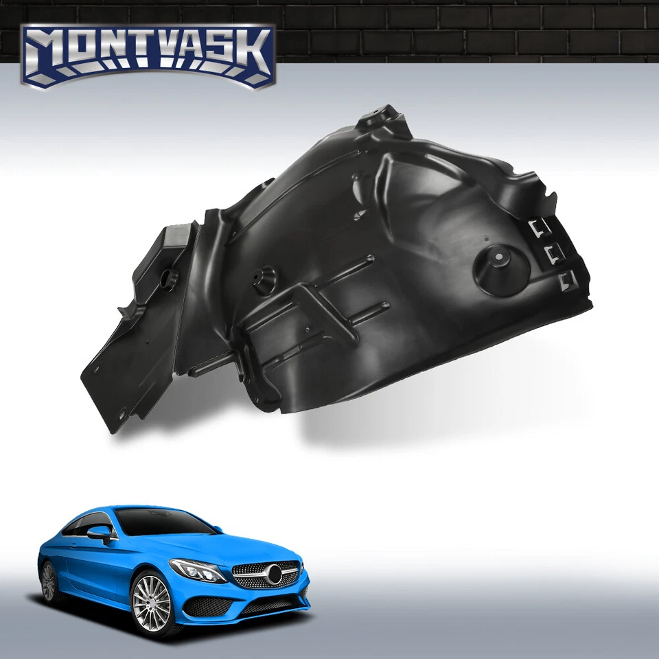 Front Right Fender Liner Rear Section Fit For 2015-2017 Mercedes-Benz C Class Foto 2 de 4