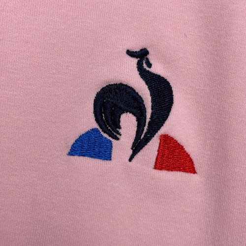 Le Coq Sportif Golf Mädchen XL Zip Front Hoodie Jacke rosa Stretch bestickt - Bild 2 von 9